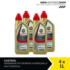 Castrol Transmax ATF Dexron-VI Mercon LV Multivehicle 4x1 litri = 4 litri