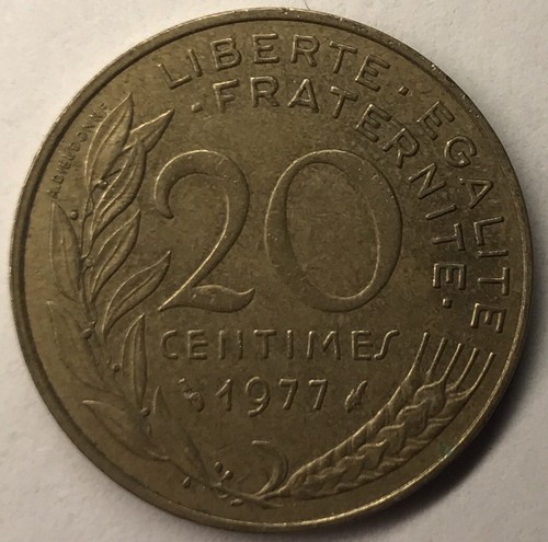 156 moneta francese 20 - francese,