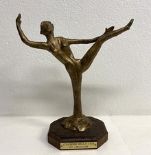 SCULTURA BRONZO DORATO FIGURA
