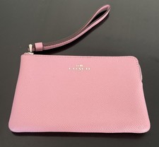 Borsa Coach Angolare Zip Rosa