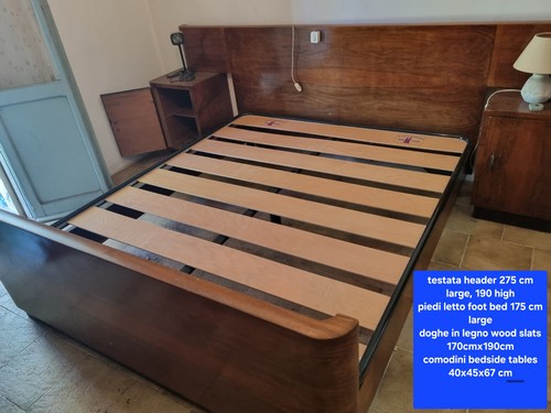 Letto noce artigianale - letto, in