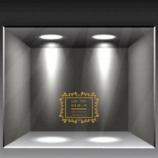 adesivo orari negozio apertura vetrine bar caffè vetrofania personalizzata a0578