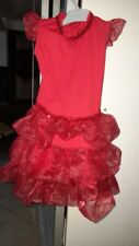 abito costume pattinaggio / danza bambina 4-6 ANNI SPAGNOLA