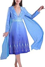Costume frozen elsa donna ragazza carnevale travestimenti per adulti K.40112