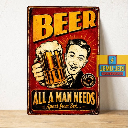 Insegna latta birra vintage - birra,