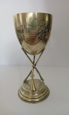 Antica coppa trofeo tiro