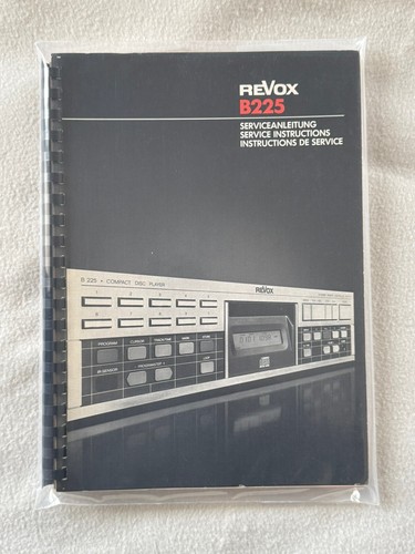 Revox b225 manuale servizio - di,