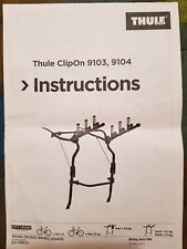 PORTABICI POSTERIORE DA AUTO PER TRASPORTO DI 3 BICI MODELLO THULE CLIP ON 9104 