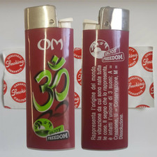 ACCENDINO COLLEZIONE SMOKING ENJOY FREEDOM SERIE SIGN OM SIMBOLO SACRO ORIENTALE