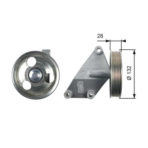 Gates t36428 puleggia - t36428,