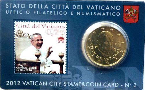 Vaticano 2012 coin card - vaticano, n°