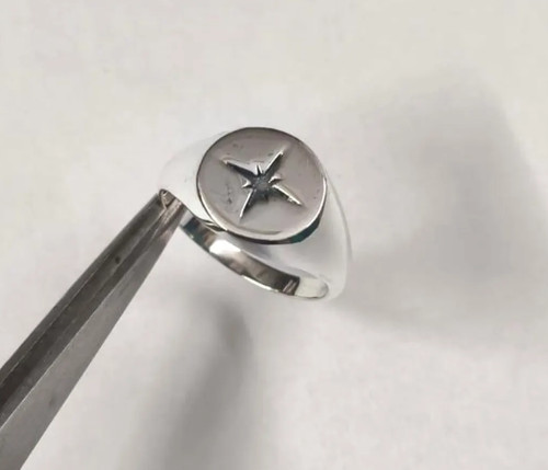 Anello uomo ottone - in,