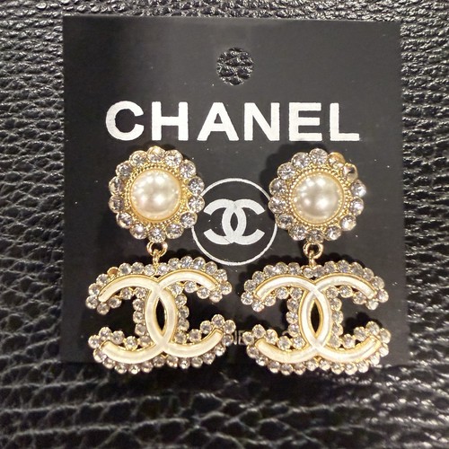 Orecchini pendenti chanel - orecchini,