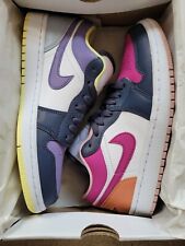 Air Jordan 1 Low donna non abbinato magenta/blu UK 5,5