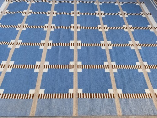 Tappeto boho blu scandinavo - blu,