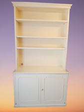 libreria legno laccata vintage bianco panna, ottime condizioni