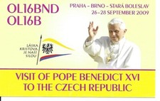 QSL 2009 Czech Republic Pope