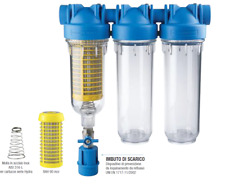 FILTRO ACQUA ATLAS  1" ANTICALCARE TRIO HYDRA 10" AUTOPULENTE SENZA CARTUCCIE