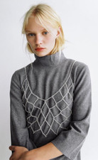 ZARA Perline VETRO CROP TOP