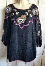 Top oversize nero e
