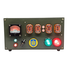 Glory To Ukraine Gioco Nixie Tubo Orologio da Tavolo IN-12 Tubi Post - Stile Apocalisse