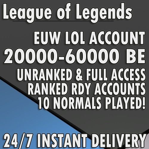 League legends euw - of,