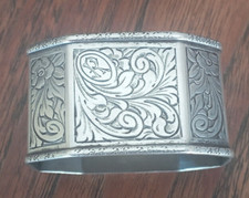 Passa tovagliolo vintage in argento 800 ARGENTERIA VARALDA ETTORE