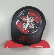 Orologio sveglia Milan calcio "Ultras rosso nero" altezza 11 cm bambini ragazzi
