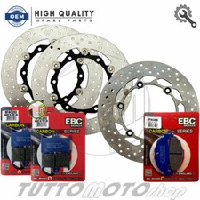KIT DISCHI ANT. + POST. + PASTIGLIE EBC CARBON YAMAHA T-MAX 500 2008 2009