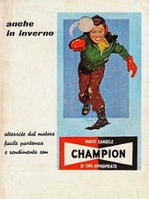 PUBBL.1953 CANDELE CHAMPION