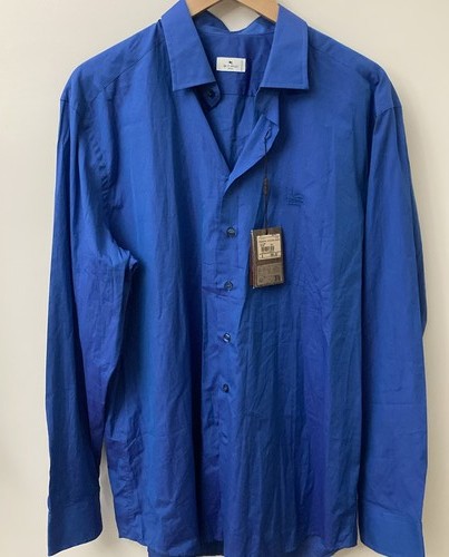 Nwt etro dress shirt blue - shirt,