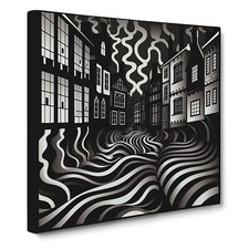 City Of York Op Art Canvas