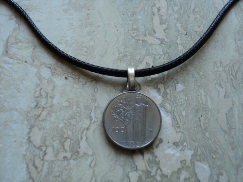 Collana moneta italia - collana,