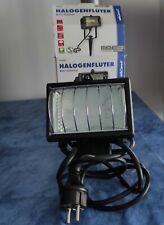 2 faretti alogeni da giardino 150 W con accessori per installazione