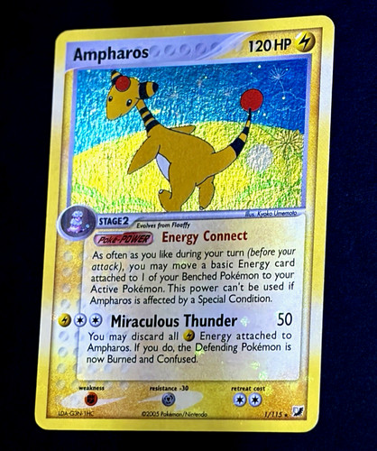 Carta rara pokemon ampharos - pokemon,