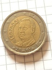 Spagna monete euro 2001 - spagna, 2