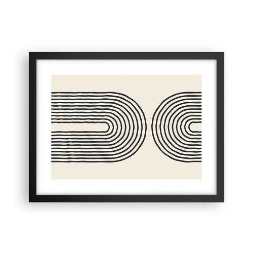 Poster 40x30cm linee ovale - poster,