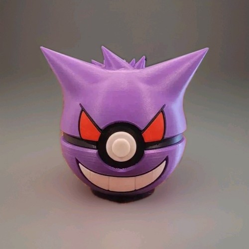 Poké ball gengar stampa - stampa, 3d