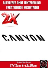 2 adesivi logo canyon sticker