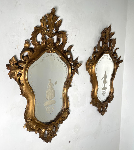 Antica coppia specchiera - antica,