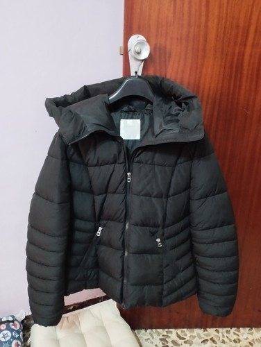 Piumino nero con cappuccio - piumino,