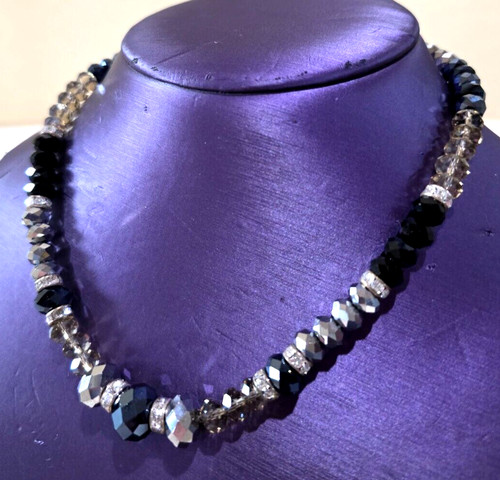 Collana vintage nero - collana,