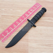 Coltello Fisso Cold Steel Trainer Lama 7" Gomma Nera Pezzo Unico Costruzione