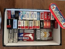 Box Mix Packet  Rare  Empty Malboro Vintage Pack Rare Italian Pen Coca Cola