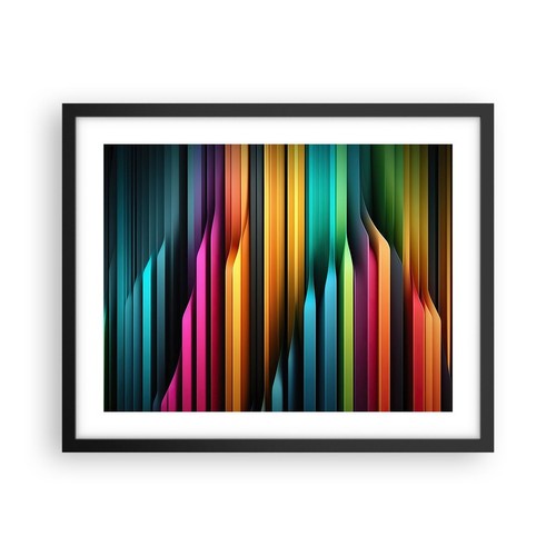 Poster 50x40cm colorato linee - 50x40cm,
