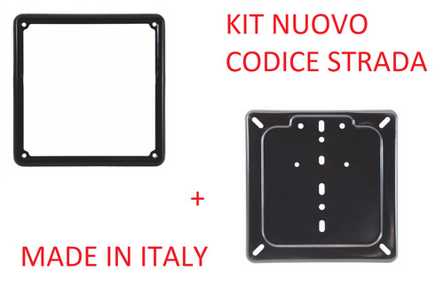 Kit portatarga moto - portatarga, cornice