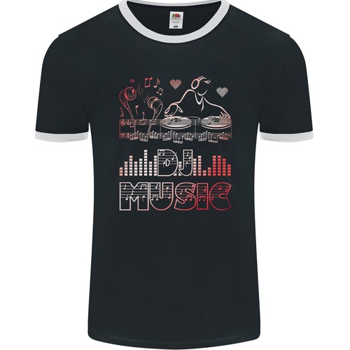Maglietta ringer uomo dj - maglietta,