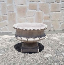 VASO CALICE ORCIO FIORIERA PER PIANTE DA GIARDINO ESTERNO IN CEMENTO MARMO H30CM