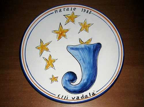 Piatto natale 1983 - piatto,