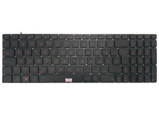 Tastiera DE nero/rosso per